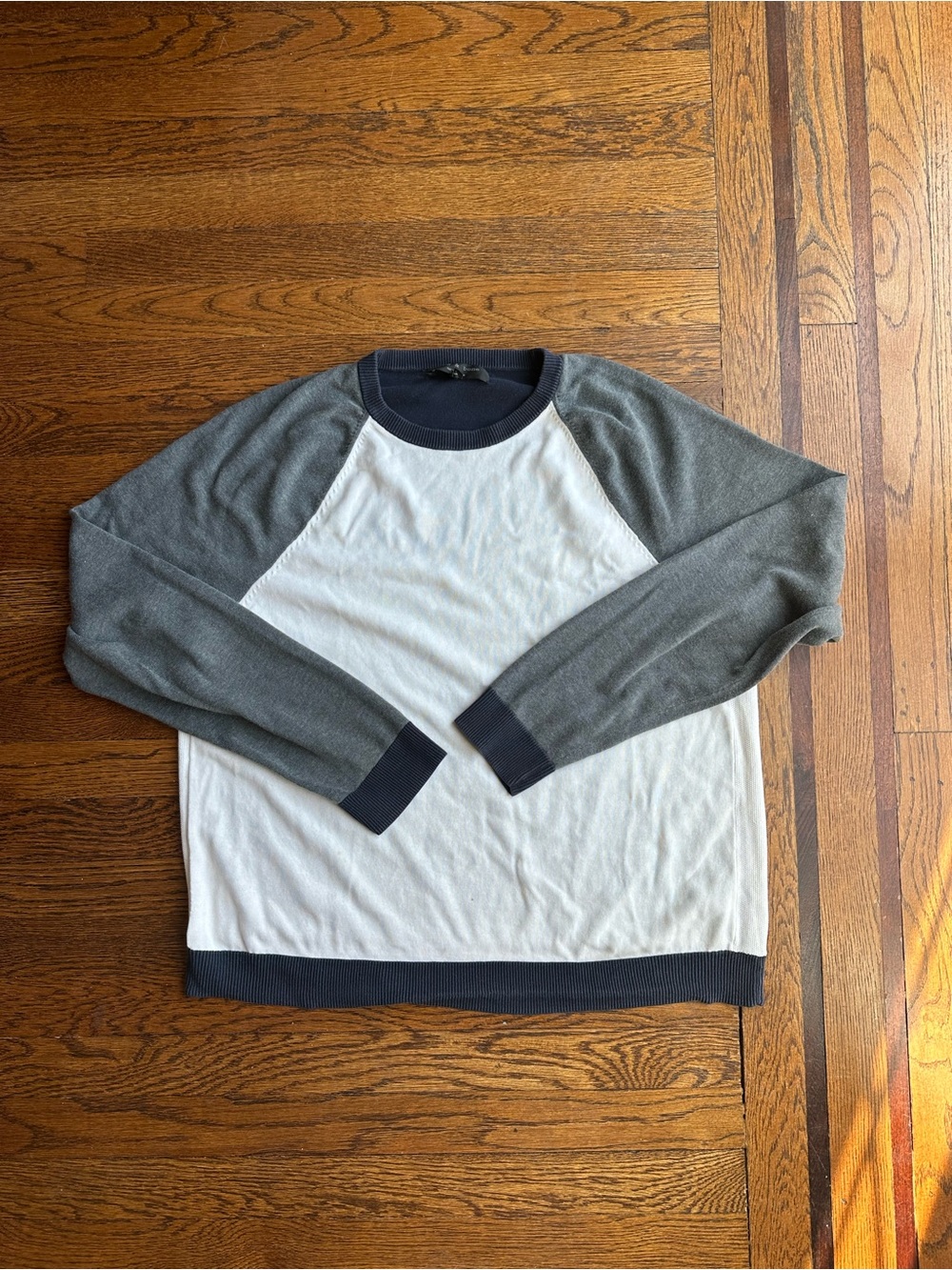 rag & bone men’s color block crewneck sweater (XL)